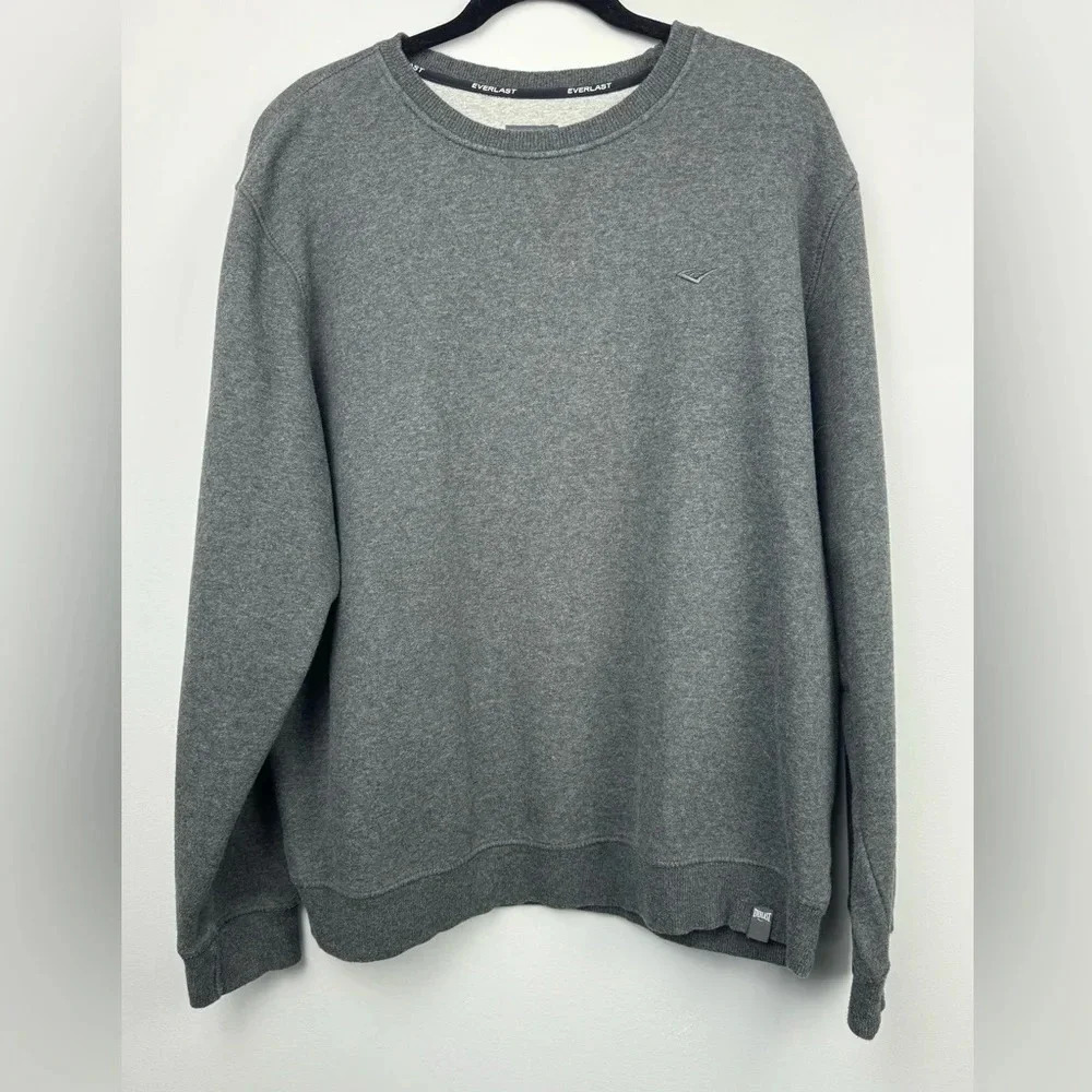 Everlast Gray Crew Neck Pullover Sweatshirt size XL